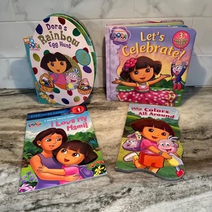 Dora the Explorer Board Book Lot - Let’s Celebrate & Colors All Around NEU - Bild 1 von 20