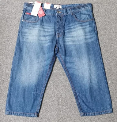 BNWT Lee Cooper Blue Jean-Style 3/4 Shorts Peddle Pusher Size XL RRP £43 - Image 1 of 4