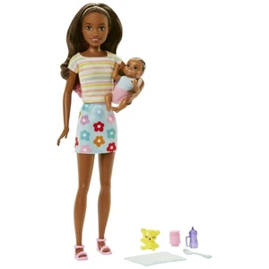 Barbie - Skipper Babysitter (braune Haare Puppe mit Babypuppe) / Spielzeug - Bild 1 von 5