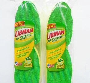 Cleaning Sponge Refill Pads Non-Scratch (2-2 Packs) Made in USA Scrubbing Dis... - Picture 1 of 2