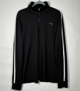 Puma Men's Drycell Black Long Sleeved 1/4 Zip Training Running Top I Size Large - Picture 1 of 14
