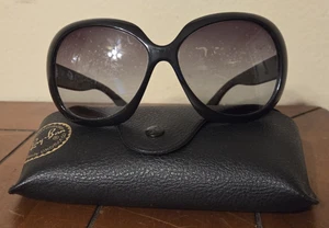 Ray Ban Jackie Ohh II RB4098 601/8G Black Frame Grey Gradient Lens Sunglasses - Picture 1 of 10