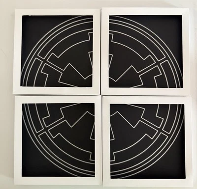 10x10” Imperial Crest Symbol Star Wars Art Decor Shadowbox Framed Gallery Wall  - Image 1 of 2