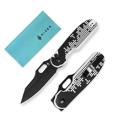 Kizer Cormorant Clip Point Folding Pocket Knife Nitro V Blade G10 Handle V4562A1