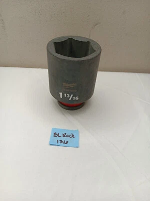 Milwaukee Impact Duty 3/4" Drive 1-13/16" Deep 6 Point Socket 49-66-6352 - Image 1 of 3