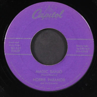 NORRIE PARAMOR: magic banjo CAPITOL 7" Single 45 RPM - Image 1 of 2