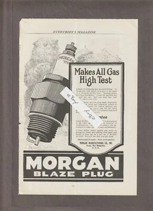 1924 MORGAN BLAZE Spark PLUG Magazine AD~Keene, NH~NESTLE LOANOIL Hair Wave/PERM - Picture 1 of 2