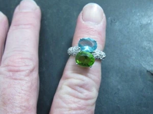 blautopas sterling ring - Bild 1 von 12