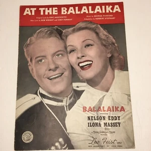 At the Balalaika Nelson Eddy and Ilona Massye 1939 Movie Sheet Music - Picture 1 of 4