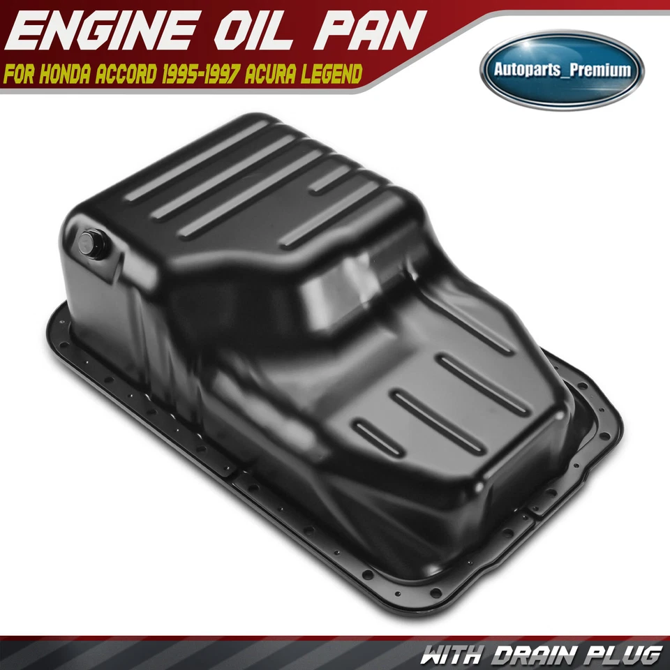 Panela de óleo do motor para Honda Accord 1995-1997 Acura Legend 1987-1990 V6 2.7L gasolina - Imagem 1 de 4