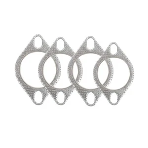 2pcs Ultra Seal Exhaust Flange Gasket Two Holes Exhaust Downpipe Gasket - Picture 1 of 13
