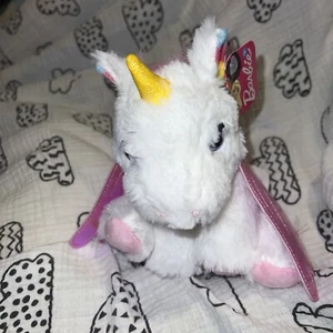 Barbie Pets Unicorn Plush Pink Wings Rainbow Ears Purple Eyes  7" New NWT - Picture 1 of 12