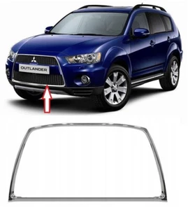 FRONT BUMPER GRILL CHROME TRIM for MITSUBISHI OUTLANDER 2010-2012 - Picture 1 of 3