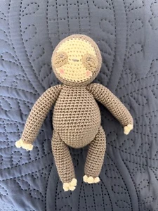 Sloth Crochet - Sloth Rattle Toy!! Baby Shower & First Birthday Gift - Picture 1 of 2