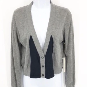 Yoon Women's Dark Heather and Black Combo Cardigan Women's M New - Picture 1 of 9