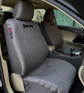 For Suzuki Jimny XL Seat Covers 2024 Waterproof Grey Canvas Car Front Pair - Picture 1 of 3