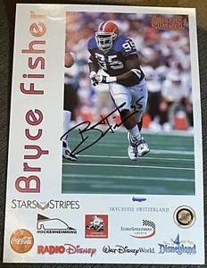 Seattle Seahawks NFL Bryce Fisher handsigniertes Promo Blatt 6" x 8,5"  - Bild 1 von 1