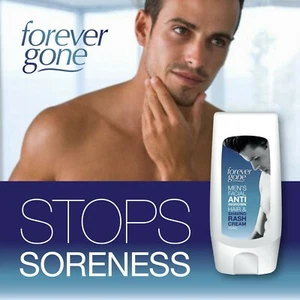 FOREVER GONE HERREN GESICHT ANTI EINGEWACHSENE HAARE & RASIERHAUTAUSSCHLAG CREME - ROTE BUME - Bild 1 von 2