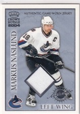 03/04 PACIFIC CROWN ROYALE MARKUS NASLUND GAME JERSEY /225 #25