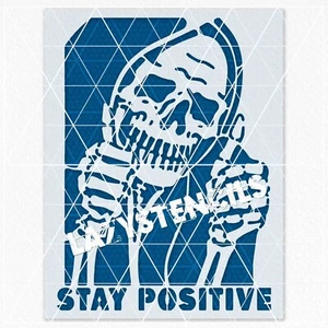 Death Grim Reaper Stencil – Spooky Gothic Halloween Ghost & Zombie Design - Picture 1 of 5