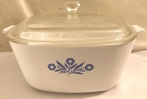 Corningware P-2 1/2-B Casserole With Lid Blue Cornflower - Picture 1 of 6