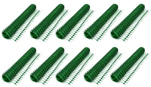 10x Schutzzaun Grün 30 x 1m Schutznetz Warnzaun Bauzaunnetz Absperrzaun Fangzaun - Picture 1 of 6