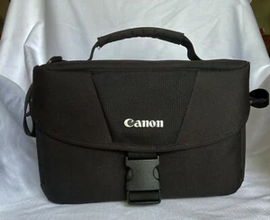 Canon Camera Bag with Adjustable Shoulder Strap (Black Exterior/Gray Interior) - Picture 1 of 12