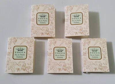 Лот из 5 - Tocca Giulietta парфюмированная вода .05fl унц/1,5 мл образец путешествий размер  - Изображение 1 из 3