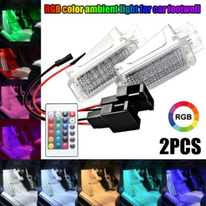 2PCS RGB LED Module Footwell Lighting 1 Pair with Remote Control US! - Foto 1 di 9