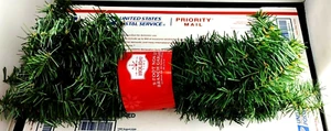 Holiday Time 9ft Non-Lit Branch Garland Christmas Mantel Decor Decoration 9' NEW - Picture 1 of 6