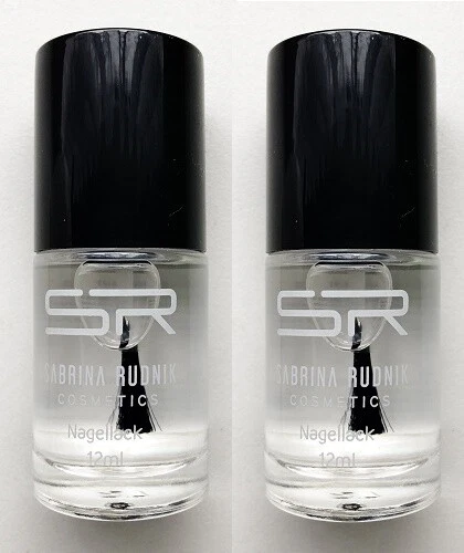 Nagellack Klarlack farblos Überlack farbloser Lack 2 x 12 ml - Bild 1 von 2