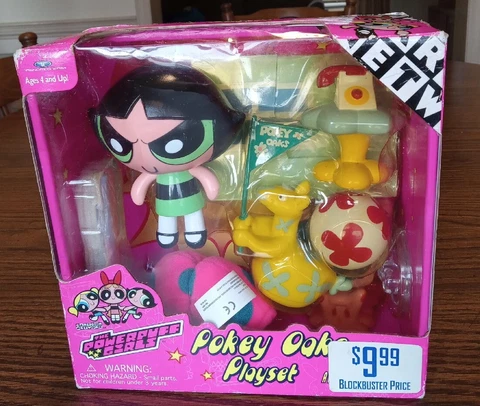 Vintage 1999 Powerpuff Girls "Buttercup" Pokey Oaks Play-set New Read Descriptio Cover