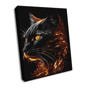 Ideyka Painting by Numbers kit Fiery Beauty with extra metallic paints KHO6516 - Picture 1 of 3