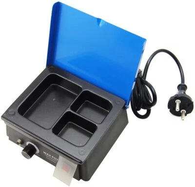 Calentador de cera dental 300 W 3 pozos calefacción de cera analógica equipo de olla de inmersión JT-15 CE Foto 1 de 4