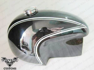 Tanque de gasolina para BMW R69S Hoske Heinrich en pintura negra con tapa (tanque de combustible) - Imagen 1 de 5