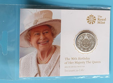 Royal Mint 2016 Elizabeth II 90th Birthday £20 0.999 Silver BUnc Proof-Like