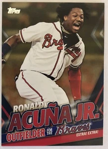 Ronald Acuna Jr. 2020 Topps Update Target Highlights Gold Numbered 20/50 #TRA-3 - Picture 1 of 5