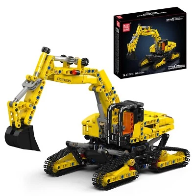 Mould King 17076 Bagger Excavator Bausatz Klemmbausteine Modell Spielzeug MOC