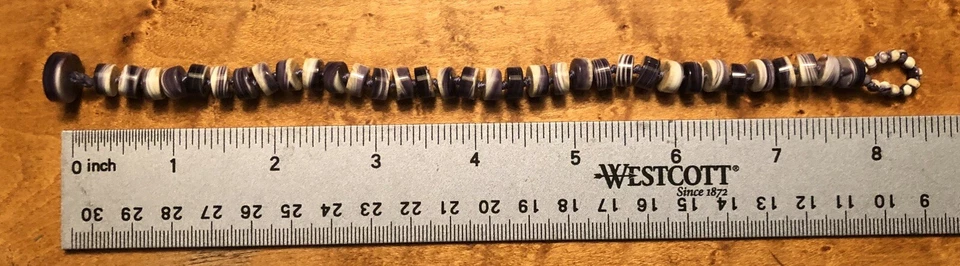 Wampum Quahog Bracelet LAF Designs BN6012 8.5” - Image 1 of 1