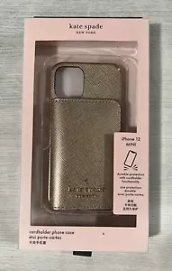 Kate Spade New York Cardholder Phone Case For iPhone 12 Mini, Rose Gold - Picture 1 of 1