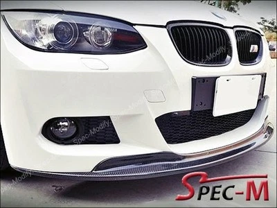 AK Style Carbon Fiber Front Bumper Lip Fits BMW E92 328i 335i Coupe w/ M sport - Image 1 of 3