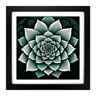 Lotus Flower Op Art No1 Wall Art Print Framed Canvas Picture Poster Decor