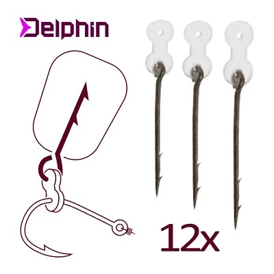 12x Köderspieß mit Silikonring für Method Köder Boilies Wafters Pin Spieß Spike - Bild 1 von 3