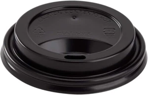 1000x Deckel 8 Unzen Karat Sipper Kuppel (80 mm) Schwarz Tee Kaffee Tasse C-KDL508B-PP - Bild 1 von 3