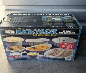 Vintage NOS Nordic Ware 10 Piece Microwave/ Conventional Cookware Set #65902 USA - Picture 1 of 10