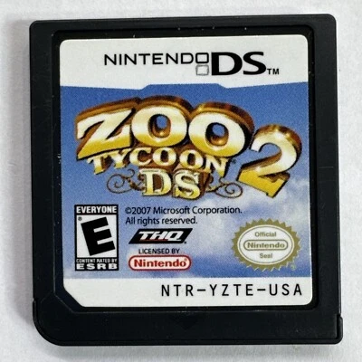 Zoo Tycoon 2 DS (Nintendo DS, 2008) Cartridge Only Authentic Tested & Working - Image 1 of 4