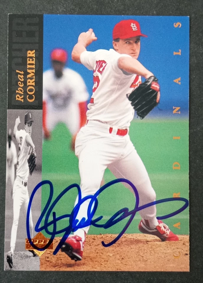 1994 Upper Deck SIGNED: Rheal Cormier, Cardinals #422 (Died 2021) - Image 1 of 1