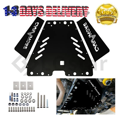 LOSTAR Black Catalytic Converter Protection Shield For 2005-2015 Toyota Tacoma 4WD