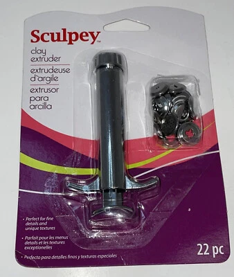 Extrusora de arcilla SCULPEY con herramienta artesanal de arcilla de disco de colección Foto 1 de 4