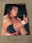 Pinup vintage BRET "HIT MAN" HART WWF Wrestling Centerfold 1989 années 1980